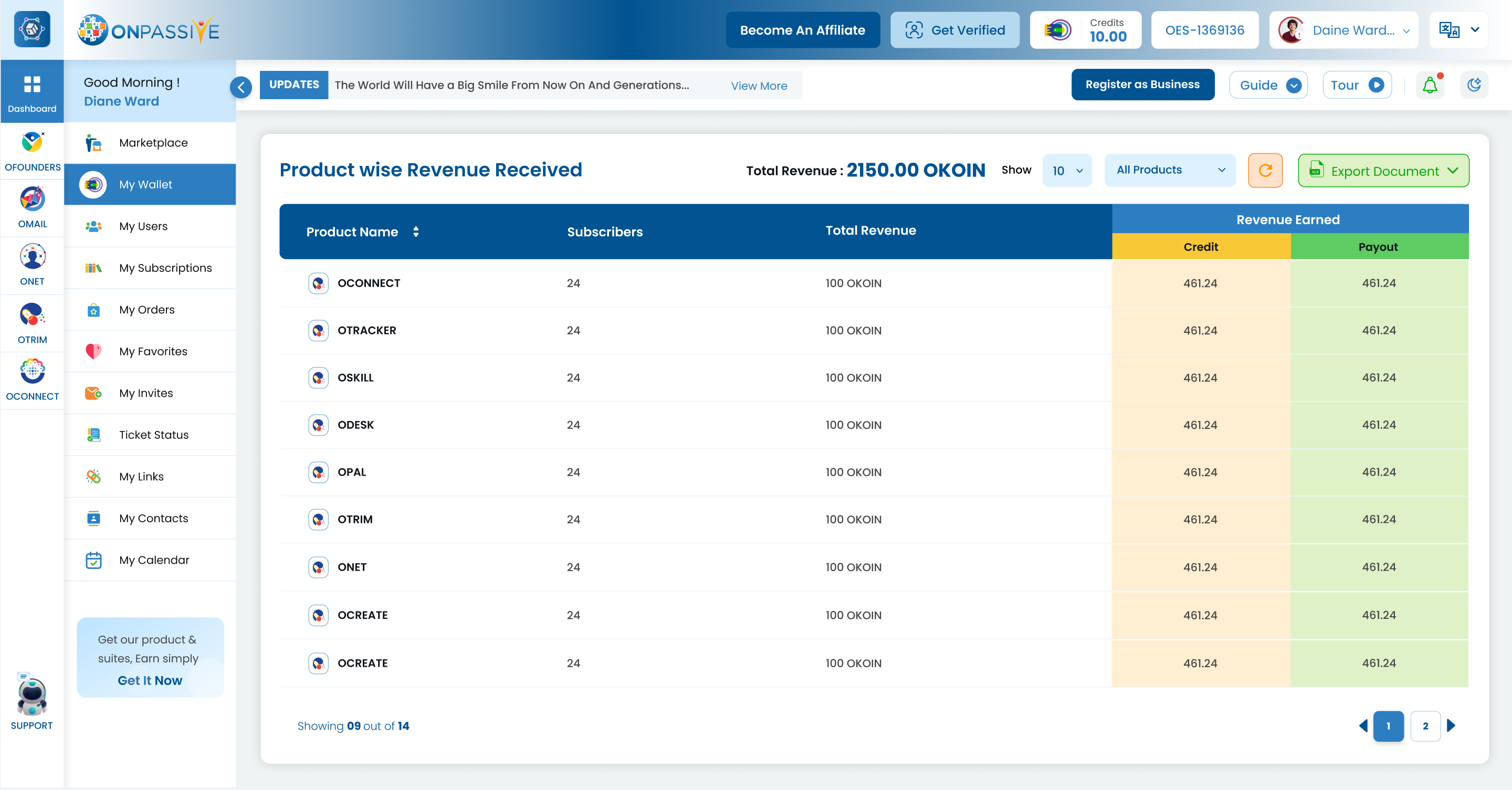 ONPASSIVE Ecosystem Web Application